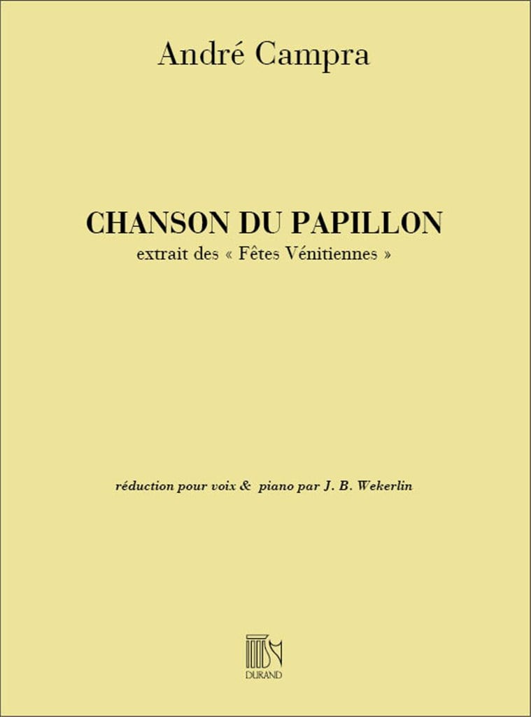 Chanson-Papillons Soprano-Piano (Fetes
